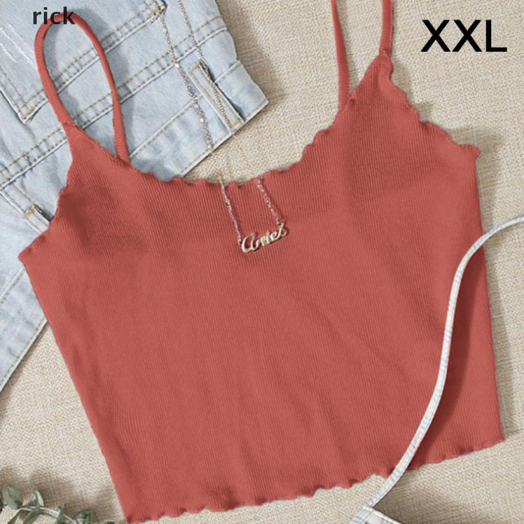 1 Áo Tank Top Không Tay Màu Trơn Thời Trang Mùa Hè Cho Nữ