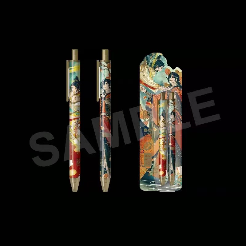 Set 2 bút bi nước Thiên Quan Tứ Phúc manhua hàng chính hãng Bilibili