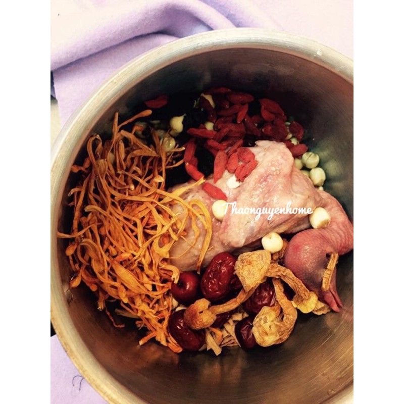 Gói hầm tần gà chim câu dòng đặc biệt mix nấm quý
