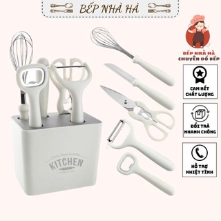 Bộ đồ dùng nhà bếp đồ gia dụng thông minh 6 món BẾP NHÀ HÀ đa năng tiện dụng