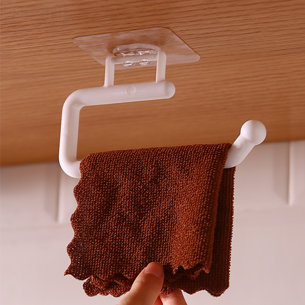 Giá đỡ treo khăn và cuộn giấy vệ sinh dán tường tiện dụng