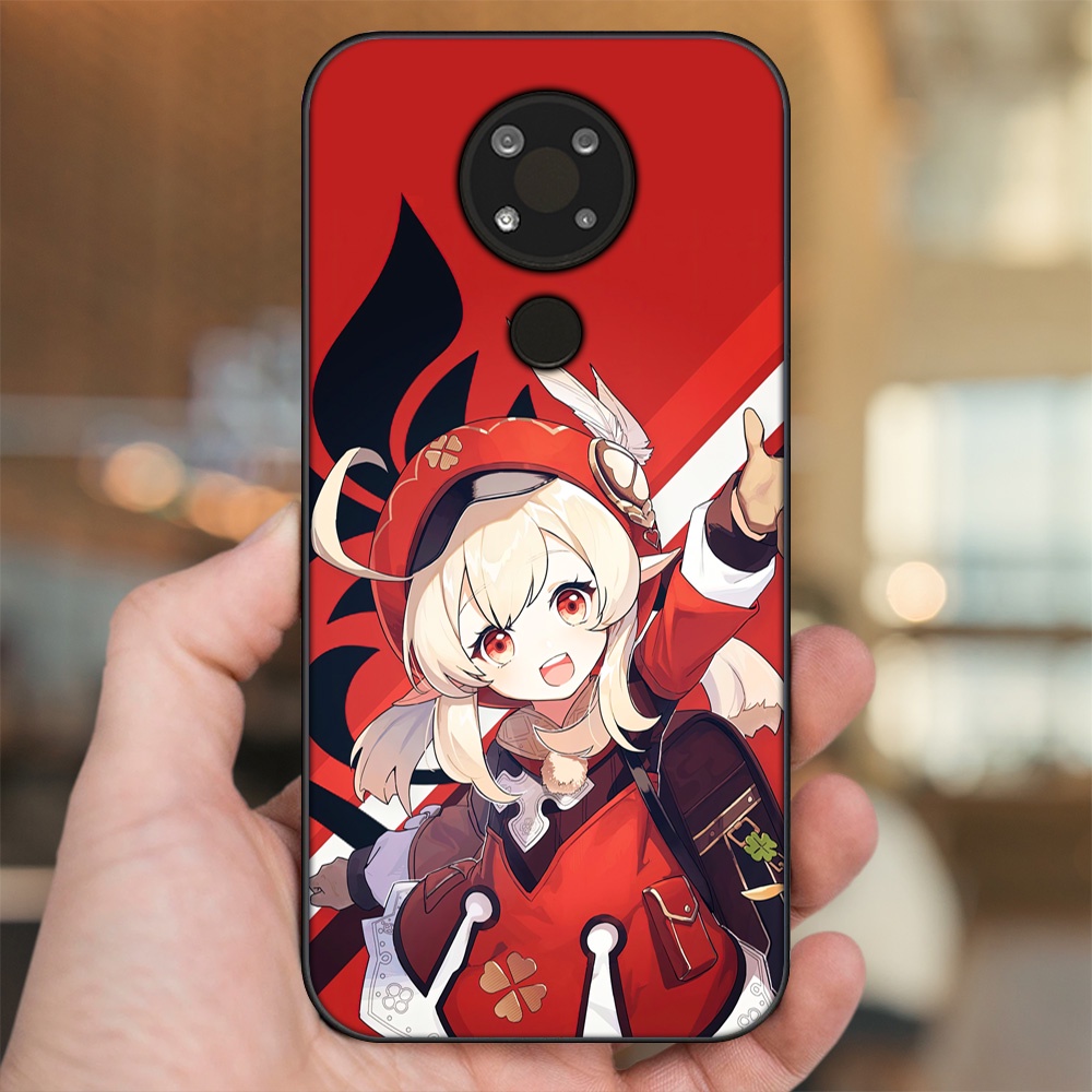 Ốp lưng Nokia 3.4 viền đen in hình Klee Genshin Impact