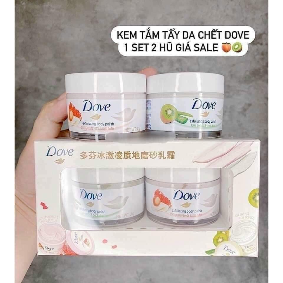 [HÀNG HOT] Tẩy da chết body DOVE giúp da mịn màng chiết xuất từ thiên nhiên hũ 50g | BigBuy360 - bigbuy360.vn