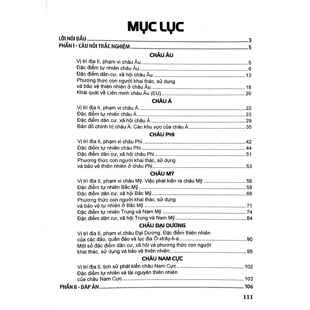 Sách Trắc Nghiệm Địa Lí Lớp 7 (Dùng Chung Cho Các Bộ SGK Hiện Hành)