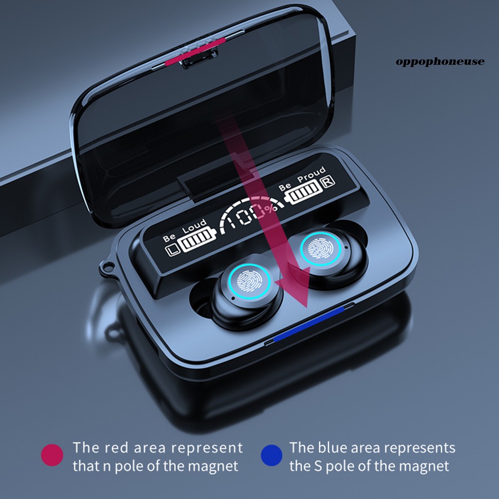 Tai Nghe Bluetooth 5.0 Không Dây Chống Nước Có Chức Năng Điều Khiển Cảm Ứng