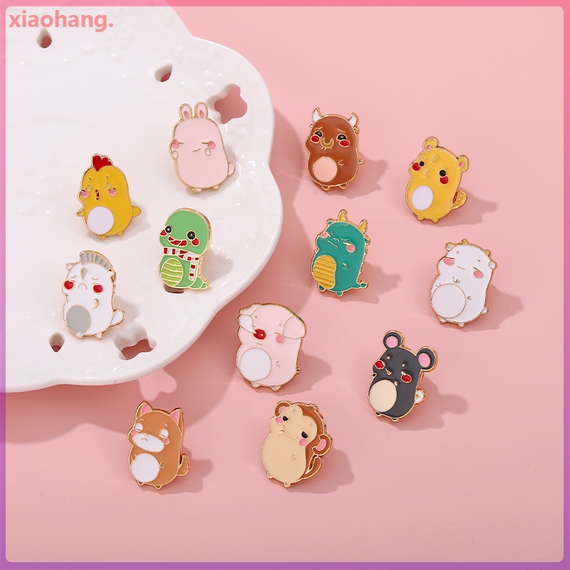 Ghim Cài Áo Hình Động Vật Dễ Thương