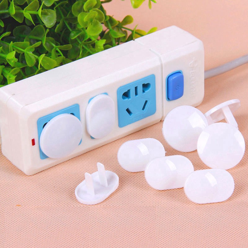 Set 10 nút nhựa bịt ổ cắm điện bảo vệ an toàn cho các bé, Nút chặn ổ điện, tamina