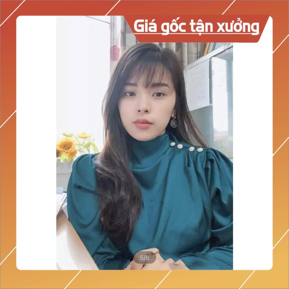 Áo Sơ Mi Nữ 💖Gloria Shop 💖chất lụa satin, áo đính cúc vai tay dài kiểu thời trang sếp ly vai sang trọng | BigBuy360 - bigbuy360.vn