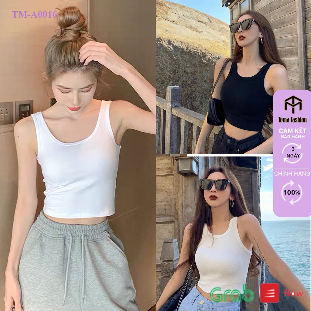 Áo ba lỗ nữ cotton cao cấp - Áo croptop nữ  basic chất loại 1 co giãn mát, mịn dáng ôm mix đồ cực xinh