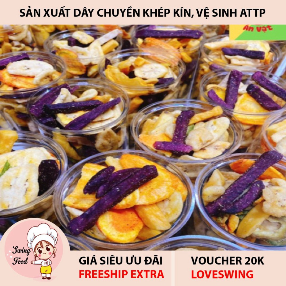 TRÁI CÂY SẤY XUẤT KHẨU HŨ LỚN 500G 💖 FREESHIP 💖 THẬP CẨM SẤY XUẤT KHẨU GIÒN THƠM CHUẨN VỊ CHẤT LƯỢNG THƯỢNG HẠNG