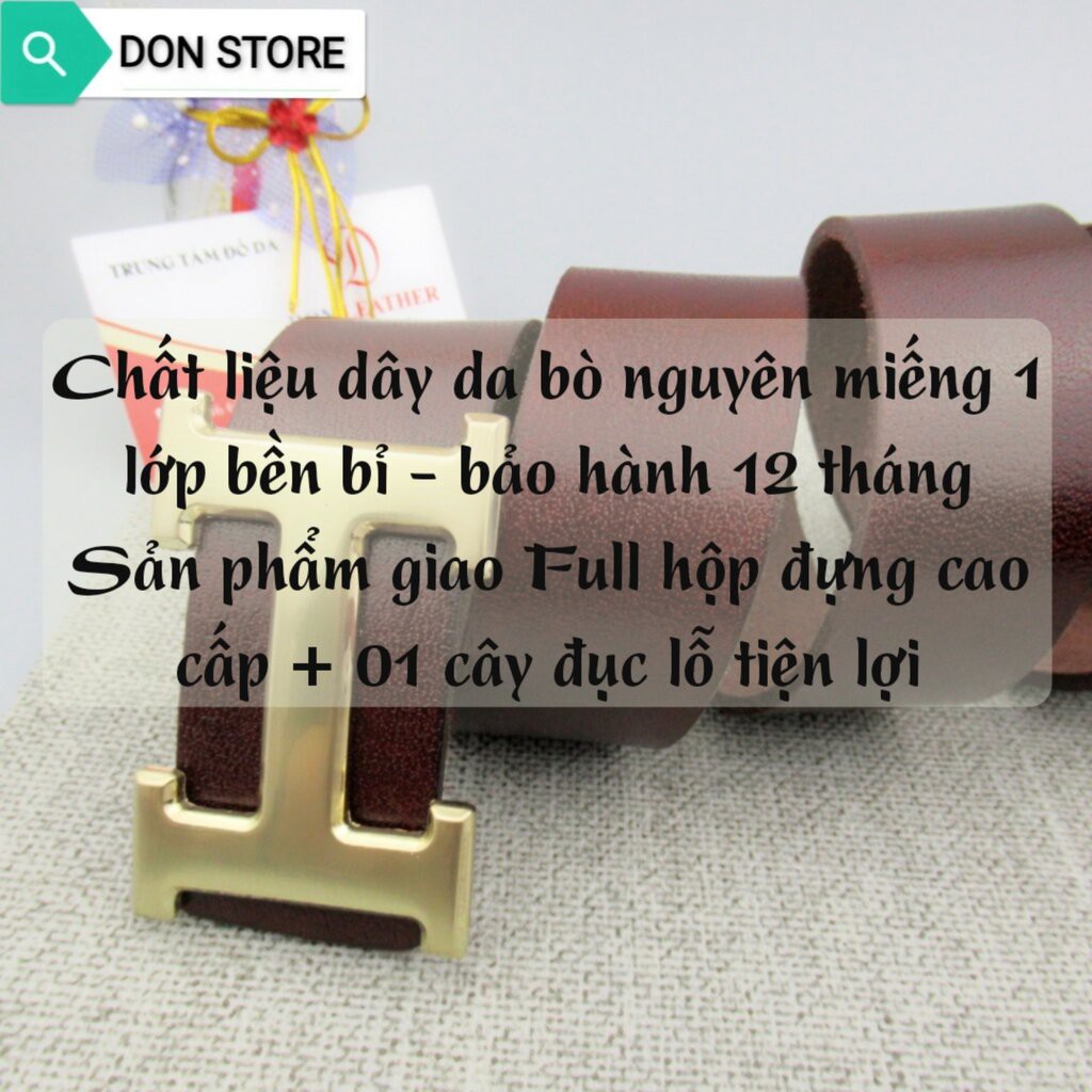 [HOT] Thắt Lưng Nam - Dây Nịt Thời Trang Cao Cấp Chất Liệu Da Bò Nguyên Miếng 1 Lớp Bền Bỉ (BH - 12 THÁNG)