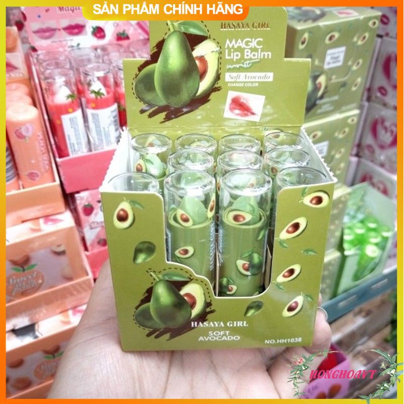 Son Dưỡng Môi Trái Bơ Hasaya Girl Soft Avocado lipbalm Chính Hãng Môi Hồng Môi Căng Mộng Chuẩn Hotgir