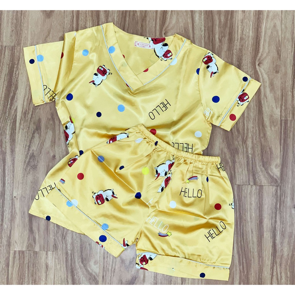 [ẢNH THẬT] ĐỒ NGỦ NỮ LỤA HỌA TIẾT DỄ THƯƠNG | BigBuy360 - bigbuy360.vn