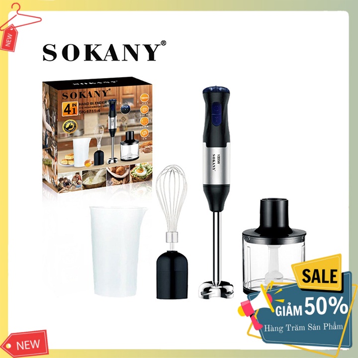 Máy xay sinh tố cầm tay cao cấp chính hãng Sokany 1711