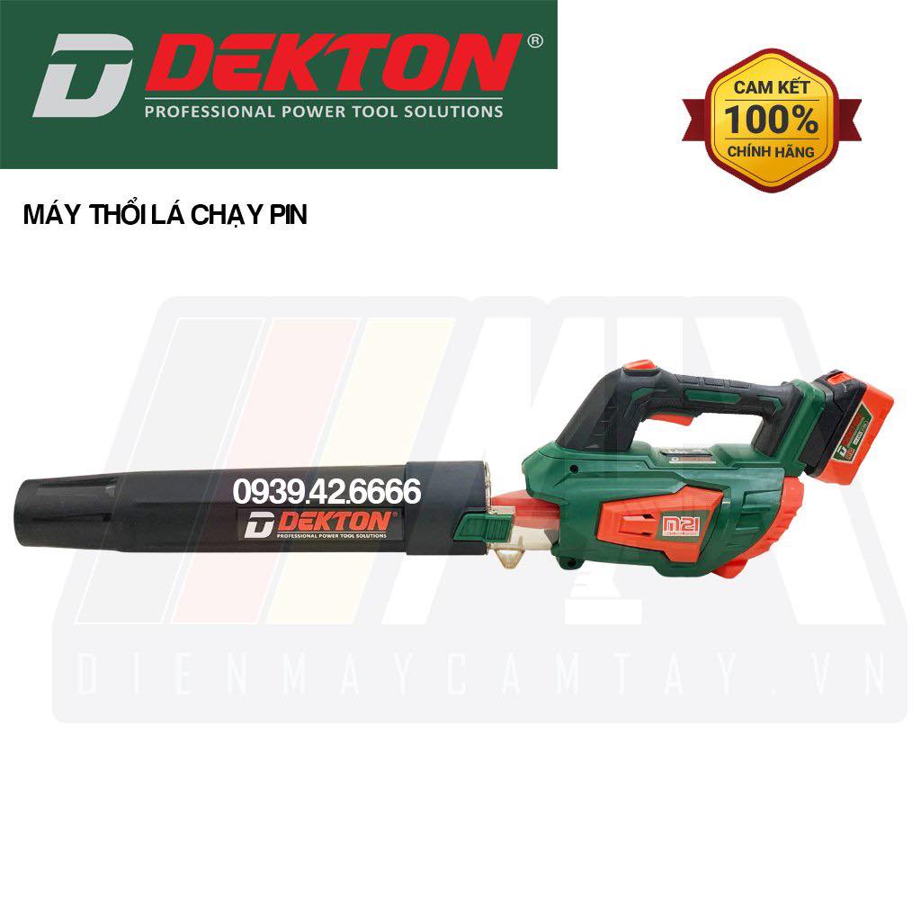 Máy Thổi Bụi ( Thổi Lá) Dùng Pin Dekton M21-TB02 - Chân Pin Phổ Thông - Tặng Sạc