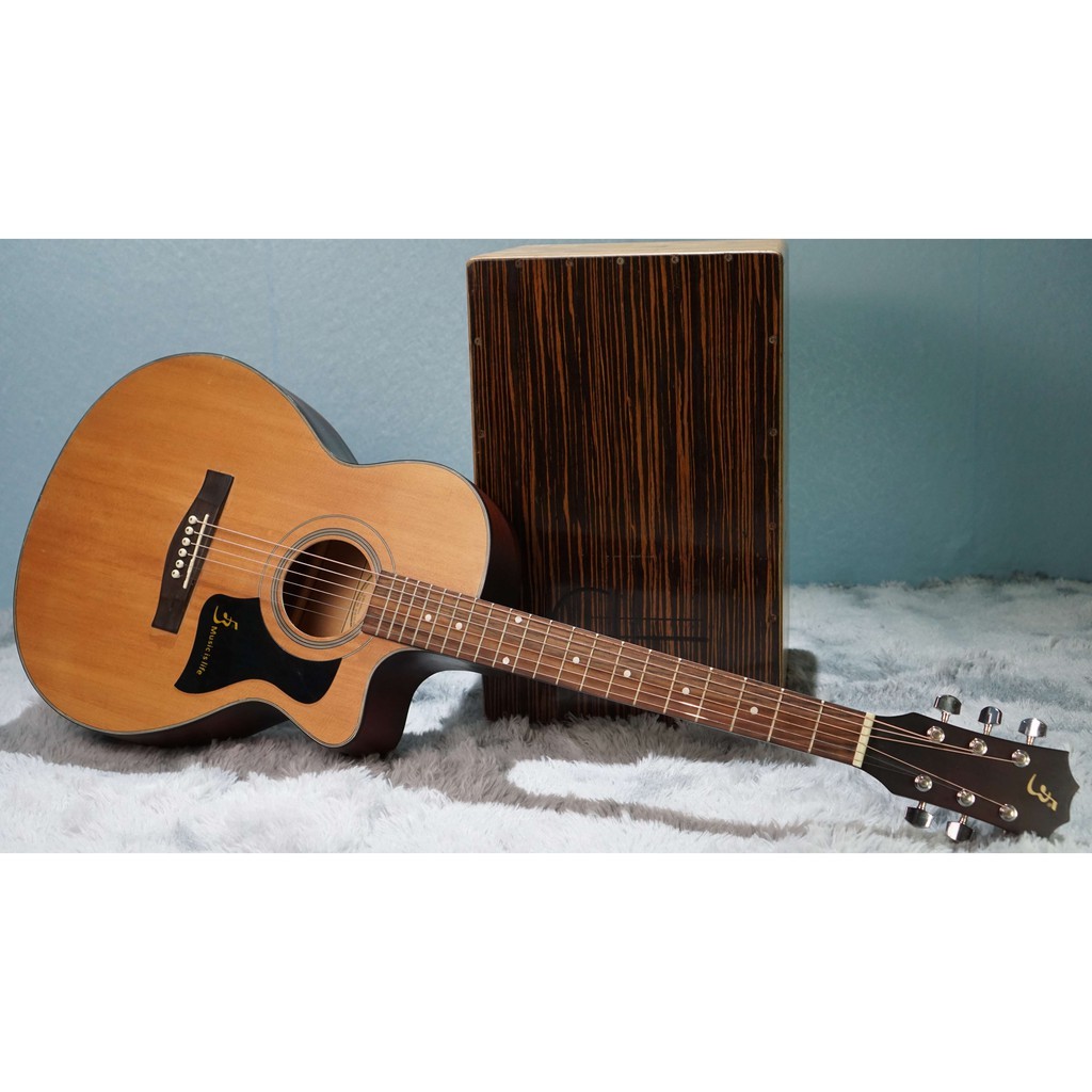 Guitar acoustic ba đờn. Tặng bao da, ca-po (ảnh thật shop chụp tại cửa hàng)