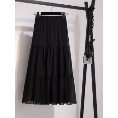 [ Mã FADIRECT5K giảm 5K đơn bất kỳ] Chân váy🦋SALE🦋 Dáng dài vintage siêu hot obiking hai màu đen trắng V13 | BigBuy360 - bigbuy360.vn