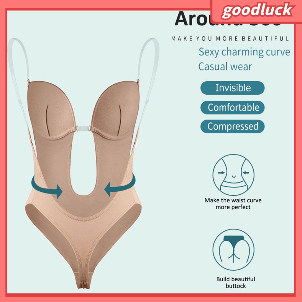Áo Lót Định Hình Cơ Thể Cổ Chữ U Khoét Sâu Hở Lưng Quyến Rũ