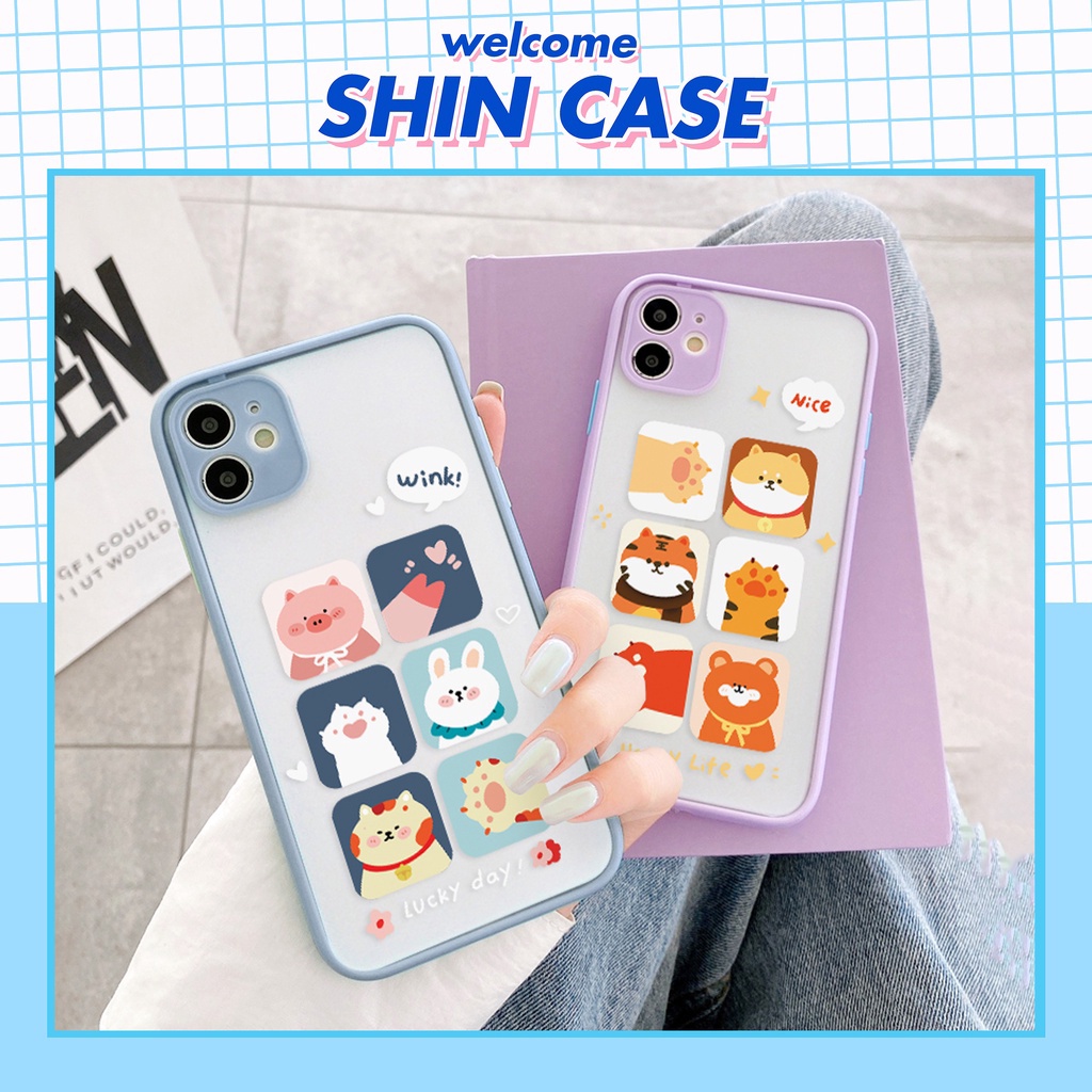 Ốp lưng iphone Winke nhám viền nổi cong 6/6plus/6s/6splus/7/7plus/8/8plus/x/xr/xs/11/12/13/pro/max/plus/promax