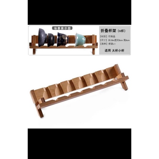 Gác ly tách trà bằng tre cao cấp rất đẹp và tinh xảo