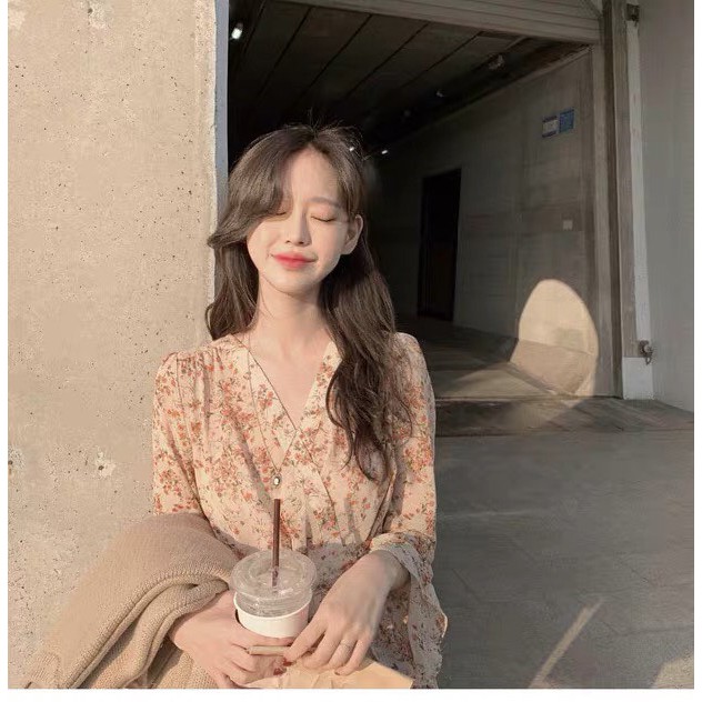 Đầm hoa chiffon ulzzang