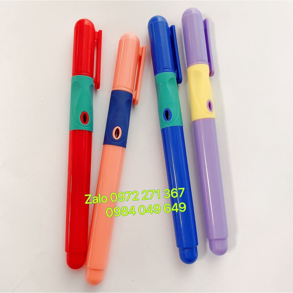 01 Bút máy nét thanh đậm, bút cánh diều 106 luyện viết chữ đẹp dành cho học sinh tiểu học (có định vị cầm bút)