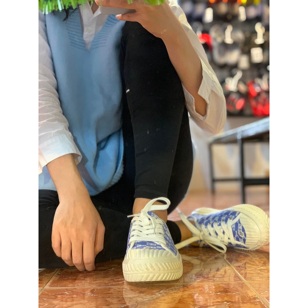 Giày thể thao sục nữ in chữ ny phong cách hàn quốc năng động dễ thương