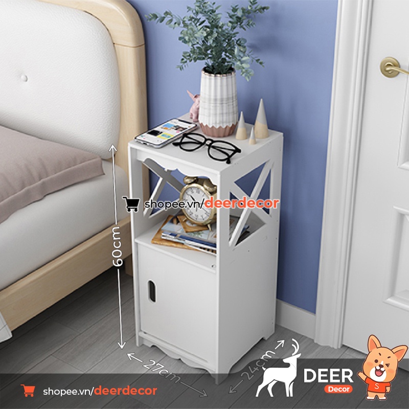 Kệ Tủ Đầu Giường Bằng Nhựa Hiện Đại Sang Trọng - DEER DECOR
