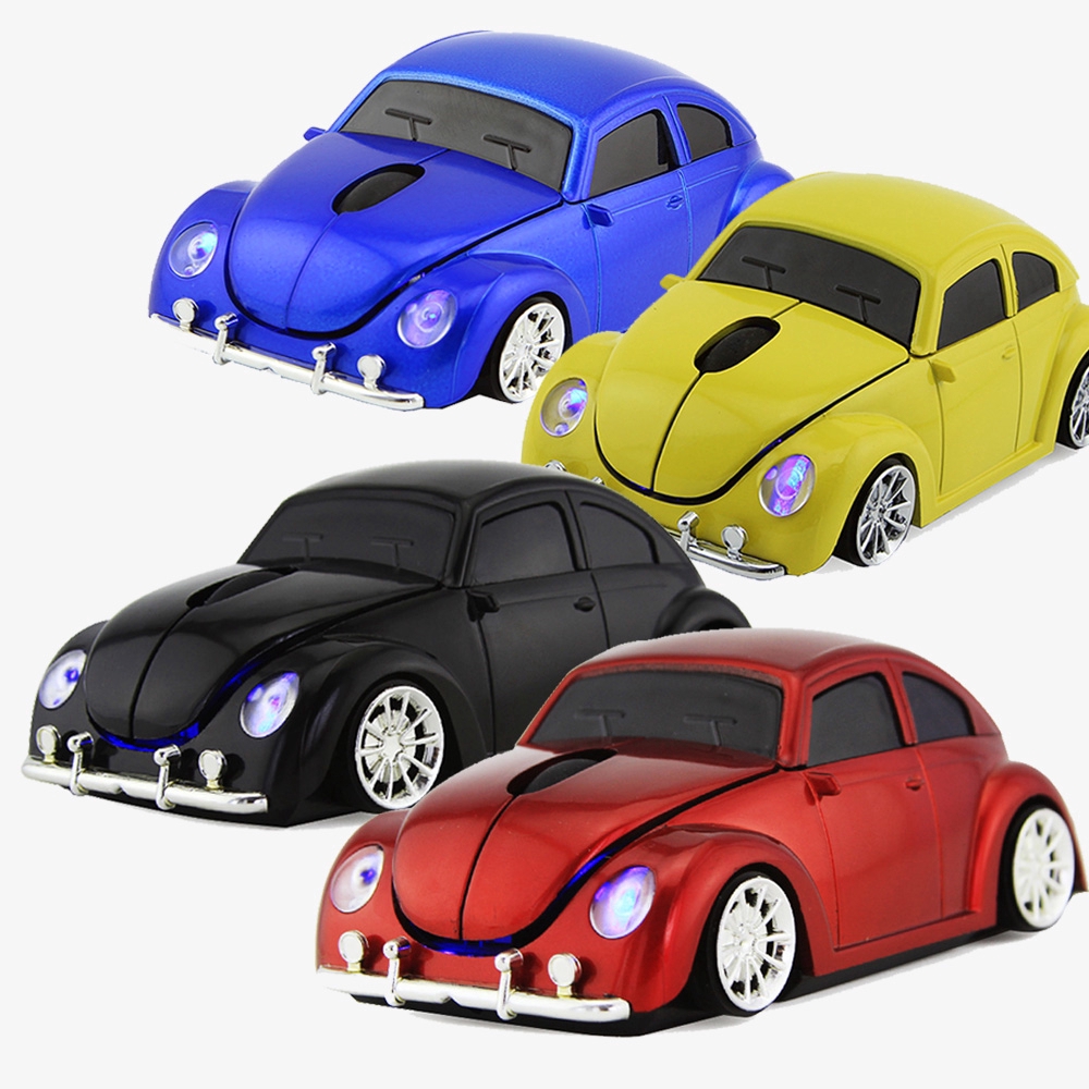 CHUYI Wireless Car Mouse MINI Beetle 2.4G Gifts Mouse Optical USB Cool 3D Ergonomic Cordless Light Mice For Laptop PC