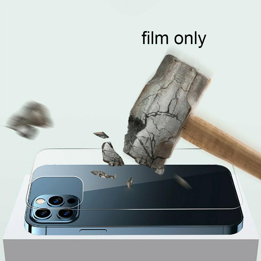Màu Sắc Kính Cường Lực Bảo Vệ Mặt Sau Dành Cho iPhone 12 Pro Max 11 R9S8