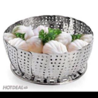 Rổ hấp Inox Thông minh gấp gọn
