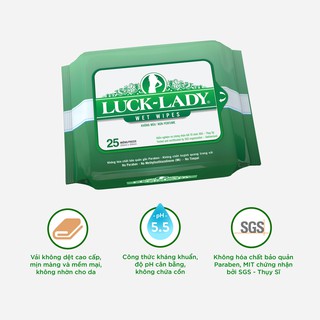 Mua 3 tặng 1 cùng loại mua 3 gói khăn ướt luck lady không mùi 10 tờ tặng - ảnh sản phẩm 2