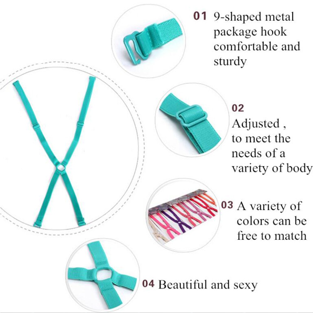 Dây Áo Ngực Màu Trơn Chống Trượt Dễ Dàng Điều Chỉnh