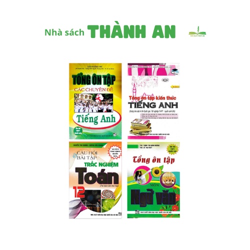 Sách - Combo tổng ôn tập luyện thi tốt nghiệp thpt quốc gia khối D môn toán , văn , tiếng anh