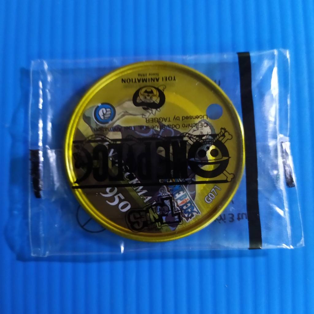 Thẻ Toonies One Piece màu bạc / vàng gold còn seal đồng xu tròn có lỗ Luffy mũ rơm bí ẩn hải trình