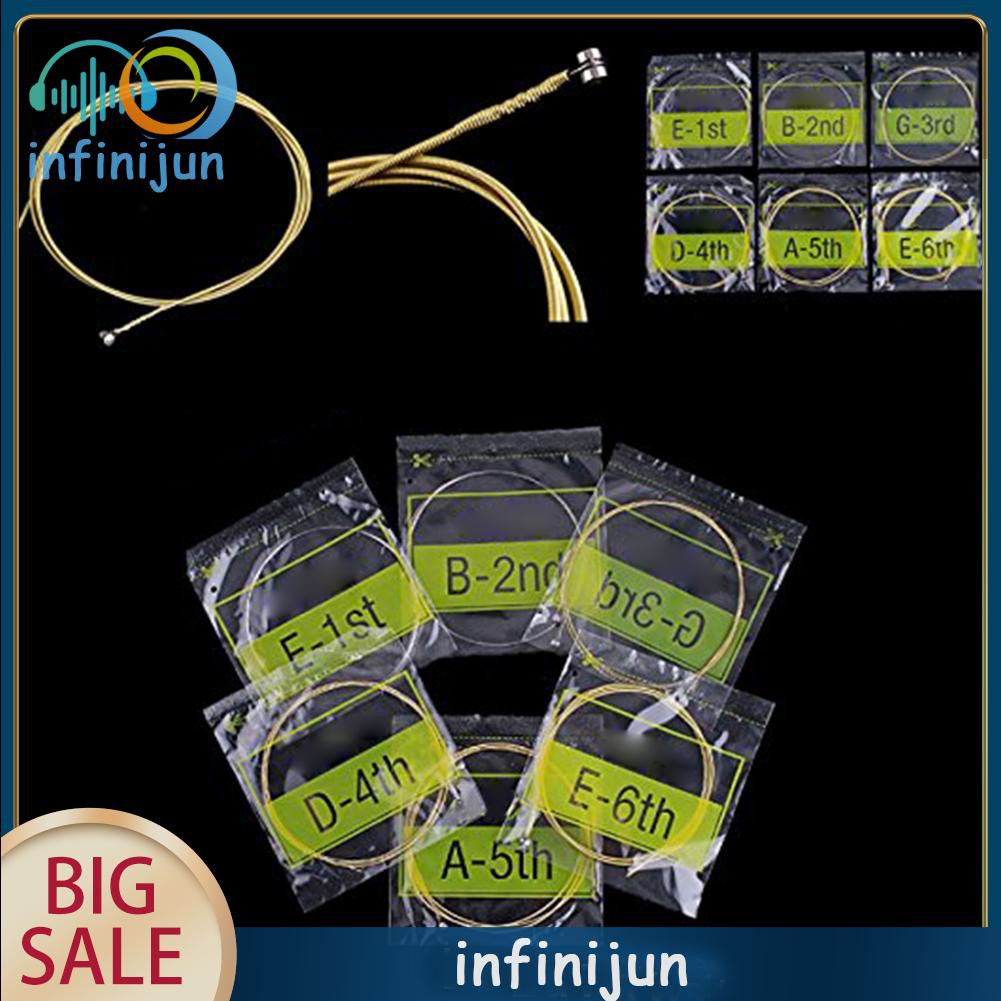 Set 6 Dây Đàn Guitar Mạ Vàng