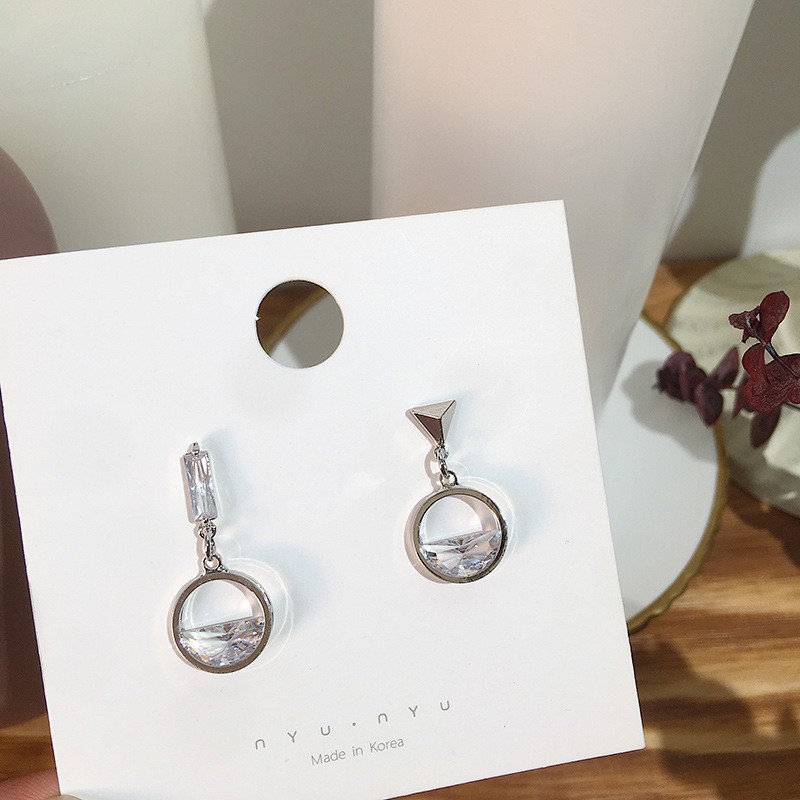 Khuyên Tai Nữ Đính Đá Zircon Aaa Thời Trang