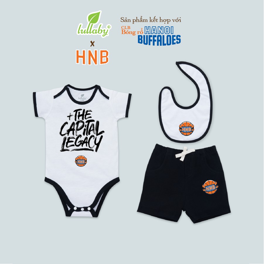 Lullaby x HNB HNB02 Set body vai chồm + quần đùi + yếm