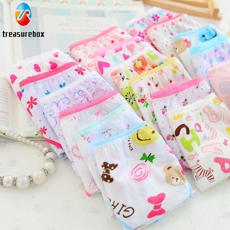 Set 6 Quần Lót Cotton Mềm Mại Cho Bé Gái