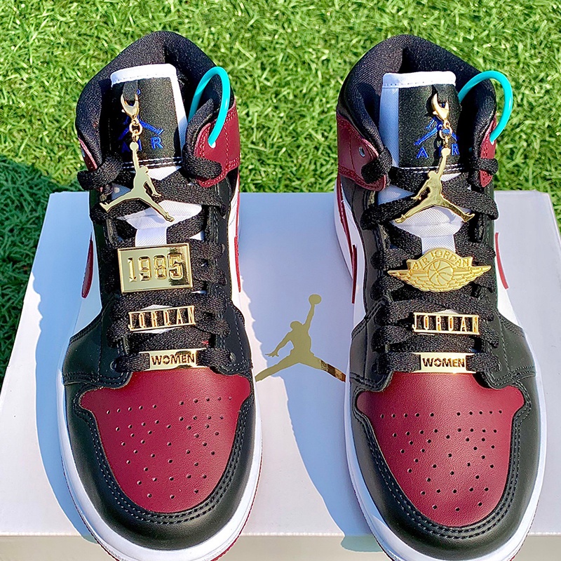 Lacetags aj1985, Jumpman, cánh trapeze phụ kiện kim loại trang trí giày