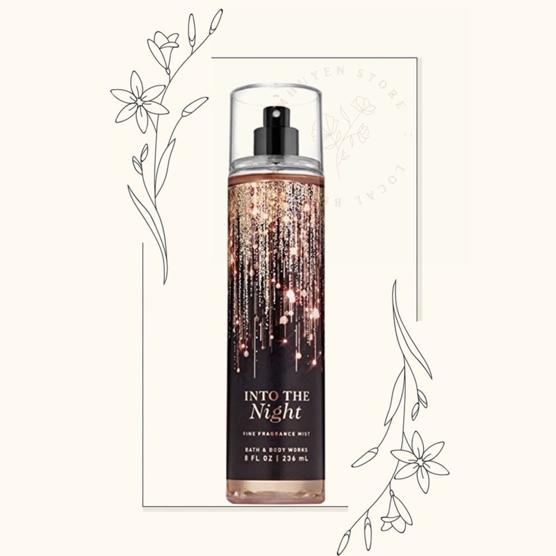 MẪU DÙNG THỬ Xịt Thơm Dưỡng Mịn Da Toàn Thân Bath & Body Works ... Into the Night