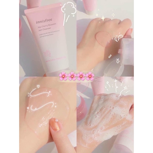 Sữa rửa mặt trắng da Innisfree anh đào Hàn Quốc