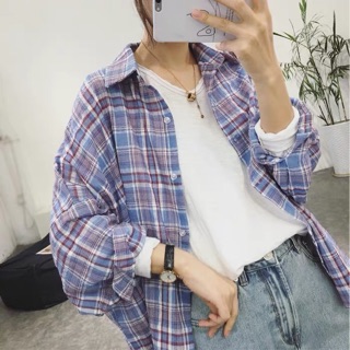 ÁO SƠ MI CARO FORM RỘNG