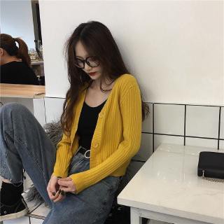 Áo len CARDIGAN 3 nút hàng QUẢNG CHÂU❤ Áo khoác len dệt kim