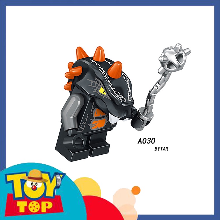 Đồ chơi mô hình mini lắp ráp ghép ninja tộc rắn Chop rai Pythor Bytar Rattla Fangdam .. xếp hình Lele A025 032