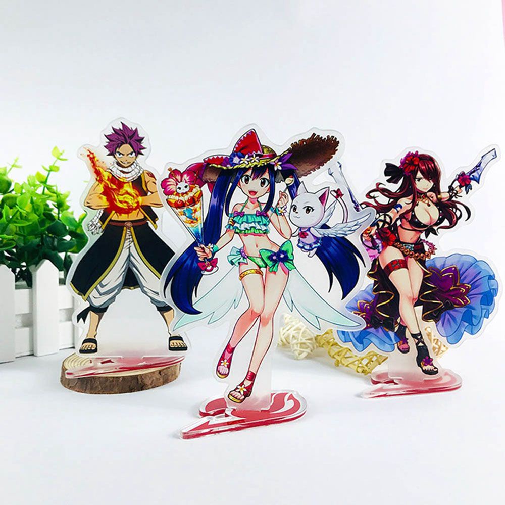 Mô Hình Nhân Vật Anime Fairy Tail Bằng Acrylic Đứng Dùng Trang Trí Bàn Làm Việc
