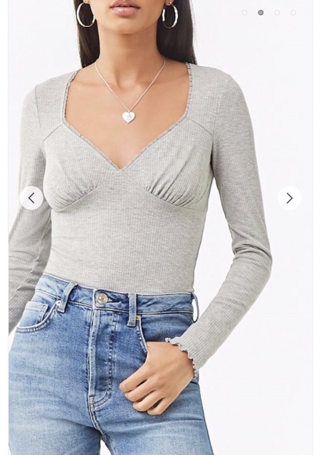 Áo thun dài tay cúp ngực F21 | BigBuy360 - bigbuy360.vn