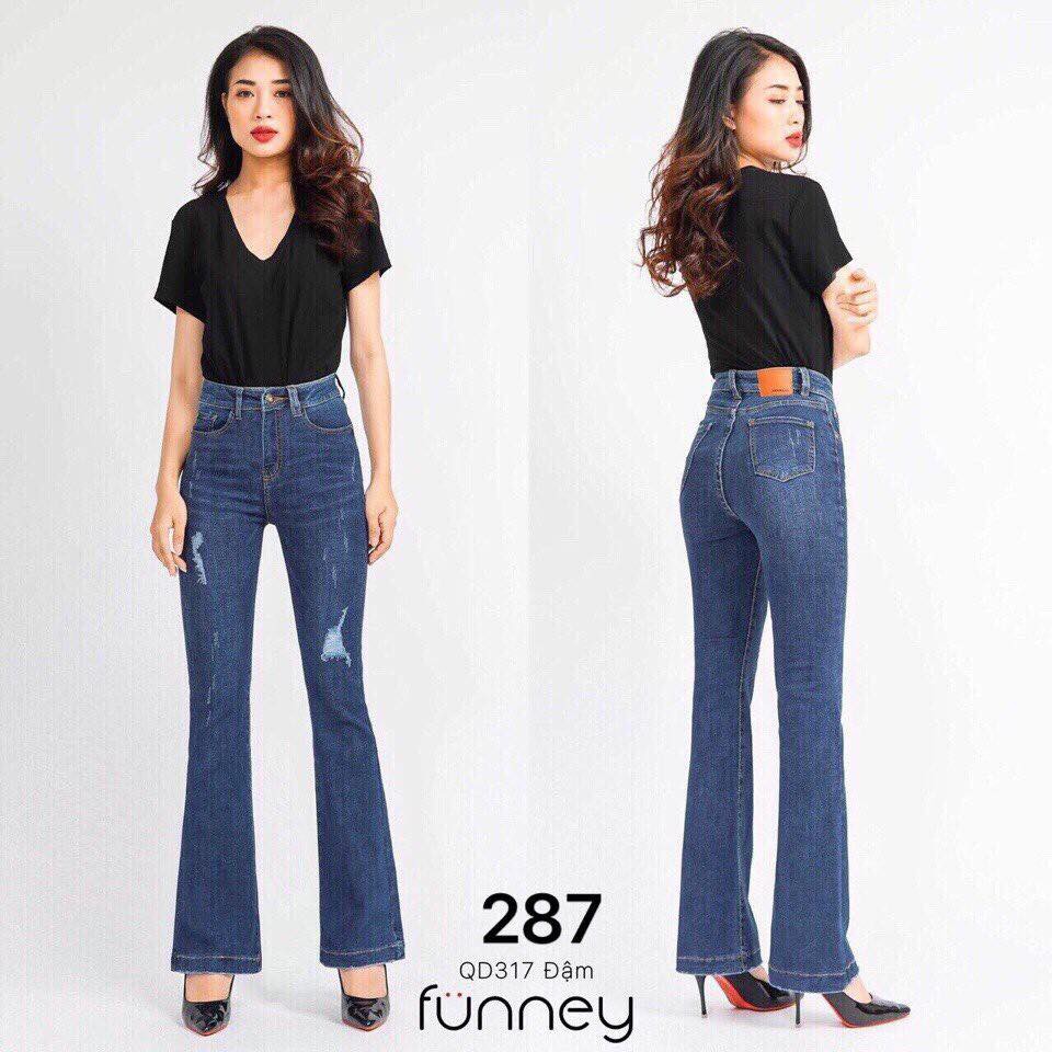 Sale dọn kho nhiều mẫu Quần jeans nữ ống loe dài