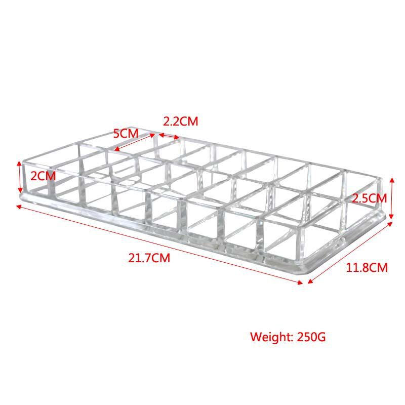 Khay để phấn mắt, son môi trong suốt 16 ngăn