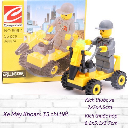 Đồ Chơi lego xếp hình xe các loại cho bé - Giao Hình Ngẫu Nhiên